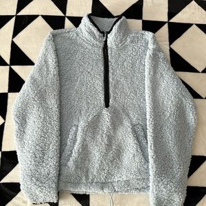 Baby blue teddy sweater